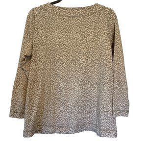 Liz Claiborne Pullover Geometric Print Top Vintage XL